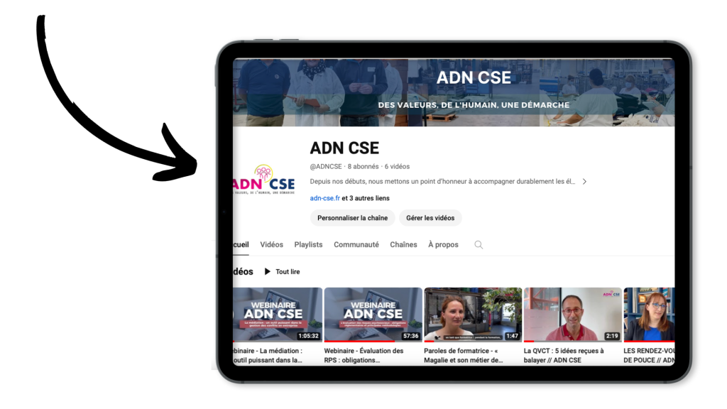 ADN CSE DÉVOILE SA CHAÎNE YOUTUBE !